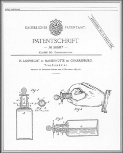  Patentschrift des Tropfenzählers von 1885